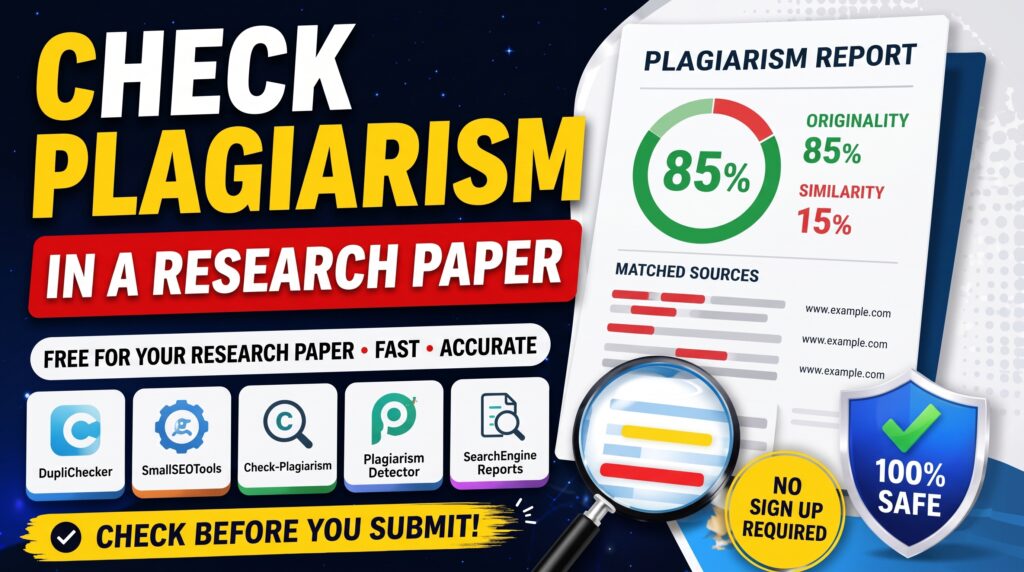 Check Plagiarism in a Research Paper